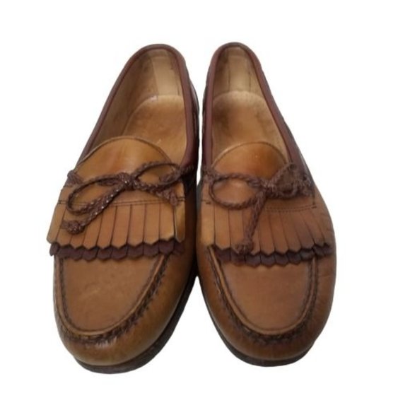 Allen Edmonds Mens 9.5D Brown Woodstock Leather Ta - Picture 3 of 10